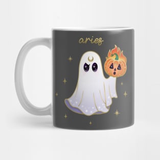 Aries Pumpkin Ghost with Aries Mug